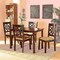 Baxton Studio Nicolette Modern and Contemporary Sand Fabric and Dark Brown Finished Wood 5-Piece Dining Set 176-11386-8026-Zoro - alternate 6